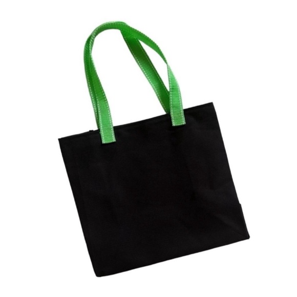 NEW Black Embroidered Crab Canvas Tote Bag - Picture 4 of 5